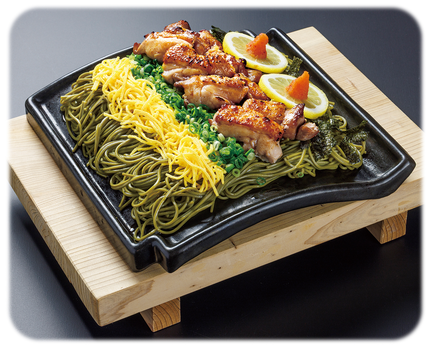 長州焼鯖のせ瓦そば〈2人前〉